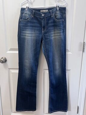 BKE Medium Dark Blue Bootcut Jeans Long length